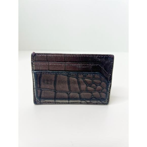 Jimmy Choo Leather Embossed Card Case - Picture 2 of 5
